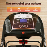 Everfit Treadmill Electric Home Gym Fitness Exercise Machine w/ Massager 450mm - Low Angle