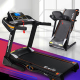 Everfit Treadmill Electric Auto Incline Home Gym Fitness Exercise Machine 480mm - Close-Up Angle