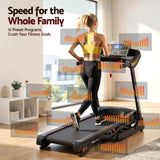 Everfit Treadmill Electric Auto Incline Home Gym Fitness Exercise Machine 480mm - Rear View
