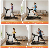 Everfit Treadmill Electric Auto Incline Home Gym Fitness Exercise Machine 480mm - Close-Up Angle
