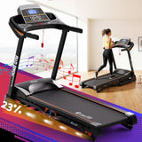 Everfit Treadmill Electric Auto Incline Home Gym Fitness Exercise Machine 480mm - Low Angle