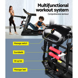 Everfit Treadmill Electric Home Gym Fitness Exercise Machine w/ Massager 480mm - Top-Down View