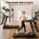 Everfit Treadmill Electric Home Gym Fitness Exercise Machine w/ Massager 480mm - Rear View