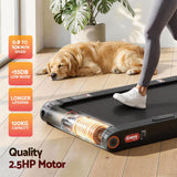 Everfit 4 in 1 Vibration Walking Pad Treadmill Under Desk Treadmills for Home Gym with App Control 380mm Black - Close-Up Angle