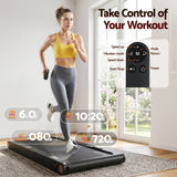 Everfit 4 in 1 Vibration Walking Pad Treadmill Under Desk Treadmills for Home Gym with App Control 380mm Black - Extra Image