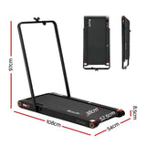 Everfit 4 in 1 Vibration Walking Pad Treadmill Under Desk Treadmills for Home Gym with App Control 380mm Black - Extra Image