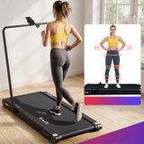 Everfit 4 in 1 Vibration Walking Pad Treadmill Under Desk Treadmills for Home Gym with App Control 380mm Black - Extra Image