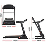 Everfit Treadmill Electric Home Gym Fitness Exercise Machine Foldable 400mm, Foldable