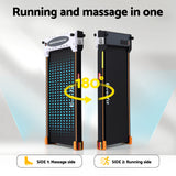 Everfit 2 Side Walking Pad Treadmill with Massage Function Fitness 380mm Black - 45-Degree Angle