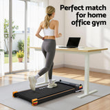 Everfit 2 Side Walking Pad Treadmill with Massage Function Fitness 380mm Black - Extra Image