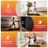 Everfit Treadmill Electric Home Gym Fitness Exercise Equipment Incline 390mm - Side View
