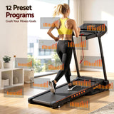 Everfit Treadmill Electric Home Gym Fitness Exercise Equipment Incline 390mm - Top-Down View