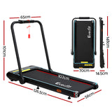 Everfit Treadmill Electric Walking Pad Under Desk Home Gym Fitness 420mm Remote - Front View