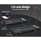 Everfit Treadmill Electric Walking Pad Under Desk Home Gym Fitness 420mm Remote - Rear View
