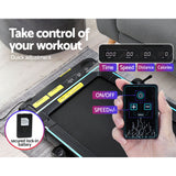Everfit Treadmill Electric Walking Pad Under Desk Home Gym Fitness 420mm Remote - Close-Up Angle