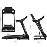 Everfit Treadmill Electric Home Gym Fitness Exercise Machine Hydraulic 420mm - Front View