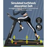 Everfit Treadmill Electric Home Gym Fitness Exercise Machine Hydraulic 420mm - Rear View