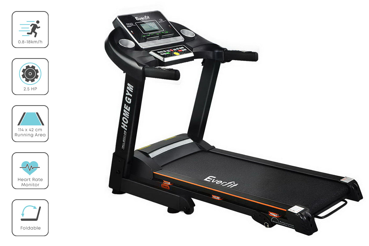 Everfit Treadmill Electric Home Gym Fitness Exercise Machine Hydraulic 420mm