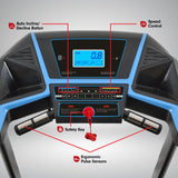 Powertrain K1000 Foldable Treadmill with Incline for Home Gym Cardio - Extra Image