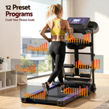 Everfit Treadmill Electric Home Gym Fitness Exercise Machine w/ Massager 400mm - Rear View