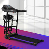 Everfit Treadmill Electric Home Gym Fitness Exercise Machine w/ Massager 400mm - Close-Up Angle