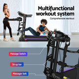 Everfit Treadmill Electric Home Gym Fitness Exercise Machine w/ Massager 400mm - Rear View