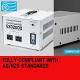 2000W GENPOWER Step Down Transformer 240V-110V Stepdown Voltage Converter AU-US