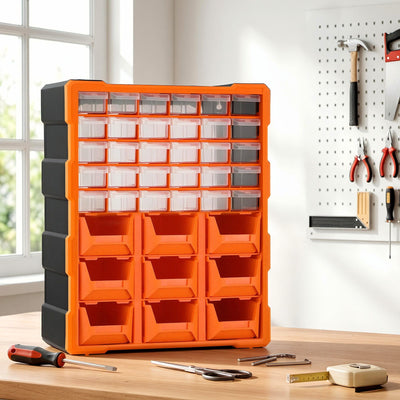Giantz Tool Organizer 39-Drawer Hardware Cabinet Screw Storage Box Anti-Drop