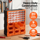 Giantz Tool Organizer 39-Drawer Hardware Cabinet Screw Storage Box Anti-Drop - Rear View