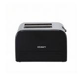 Devanti 2-Slice Toaster, LED Display 3.5cm Wide Slots 6 Browning Levels - Low Angle