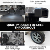 Unimac 100L 2.6kW Industrial Air Compressor, 370L/min 116PSI, Brushless Motor, Long Service Life, Certified Vertical Tank, 15A Plug - Extra Image