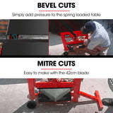 BAUMR-AG Manual Block Splitter, 420mm Cutting Length, Cutter for Paver Brick Stone - 45-Degree Angle