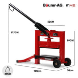 BAUMR-AG Manual Block Splitter, 420mm Cutting Length, Cutter for Paver Brick Stone - Rear View