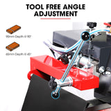 BAUMR-AG 2000W 350mm 14' Brick & Masonry Table Saw, Electric Tile Concrete Cutting, with Stand - 45-Degree Angle