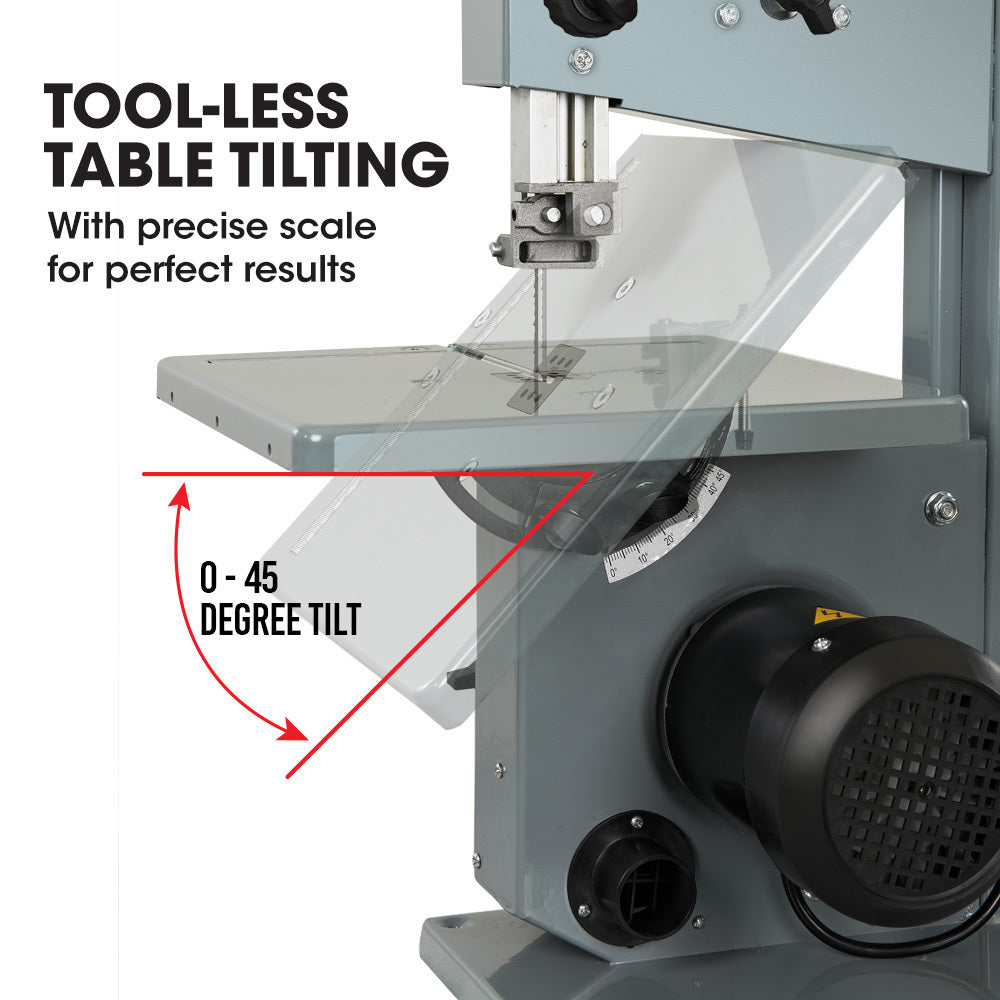 Baumr-AG 350W Wood Bandsaw, Benchtop, 80mm Cutting Depth (BS30)