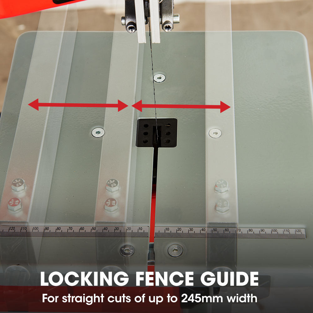 Baumr-AG 500W Wood Bandsaw with Stand, 115mm Cutting Depth (BS40)