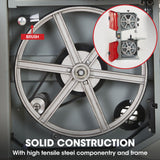 Baumr-AG 500W Wood Bandsaw with Stand, 115mm Cutting Depth (BS40) - Side View