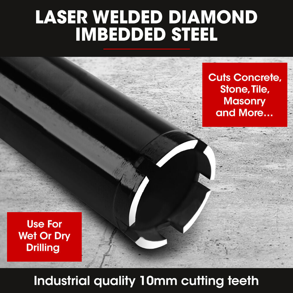Baumr-AG Diamond Core Drill Bit 53mm Concrete Wet Dry Tile Stone Brick Marble 1-1/4 UNC