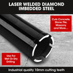 Baumr-AG Diamond Core Drill Bit 53mm Concrete Wet Dry Tile Stone Brick Marble 1-1/4 UNC