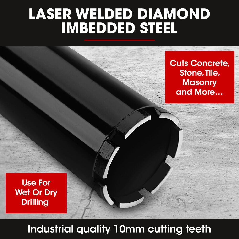 Baumr-AG Diamond Core Drill Bit 76mm Concrete Wet Dry Tile Stone Brick Marble 1-1/4 UNC