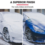 Jet-USA Soap Foam Snow Cannon with 1L Bottle, Works with Petrol and some Electric Pressure Washers - Low Angle