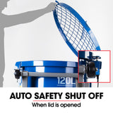 BAUMR-AG 120L Forced Action Pan Mixer, 1500W Electric, Heavy-Duty Frame, for Mortar Screed Resin Cement, 10 Inch Solid Rubber Wheels - Extra Image