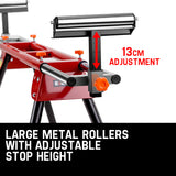 Baumr-AG Mitre Saw Stand Universal Adjustable Portable Drop Saw Bench Table - 45-Degree Angle