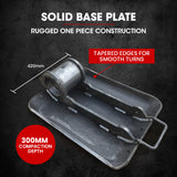 BAUMR-AG 94kg 420x540mm Plate Compactor, Sprinkler System, Paver Pad - Front View