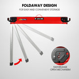 Baumr-AG 2 x Steel Sawhorses, 1000kg Capacity, Folding, 2x4 Support Arms - Extra Image