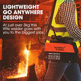 ROSSI 160 Amp Inverter Arc MMA Stick DC Welder, Portable Welding Machine, 15A Plug - Extra Image