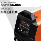 ROSSI 160 Amp AC DC TIG MMA ARC Stick Inverter Welder, Ideal for Aluminium and Copper Welding, 15A Plug - 45-Degree Angle