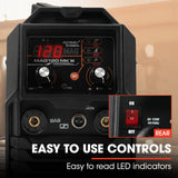 ROSSI 120 Amp Inverter Welder, 3in1 Portable MMA ARC /MIG Gasless /Lift-TIG Welding Machine, 15A Plug
