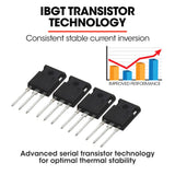 ROSSI 120 Amp Inverter Welder, 3in1 Portable MMA ARC /MIG Gasless /Lift-TIG Welding Machine, 15A Plug - Low Angle