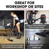 BAUMR-AG 20L 1200W Wet and Dry Vacuum Cleaner, with Blower, for Car, Workshop, Carpet